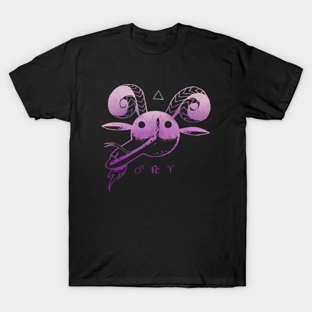 Zodiac Aries #1 violet T-Shirt by Freaking Creatures